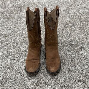 Old West Brown Kids Boots